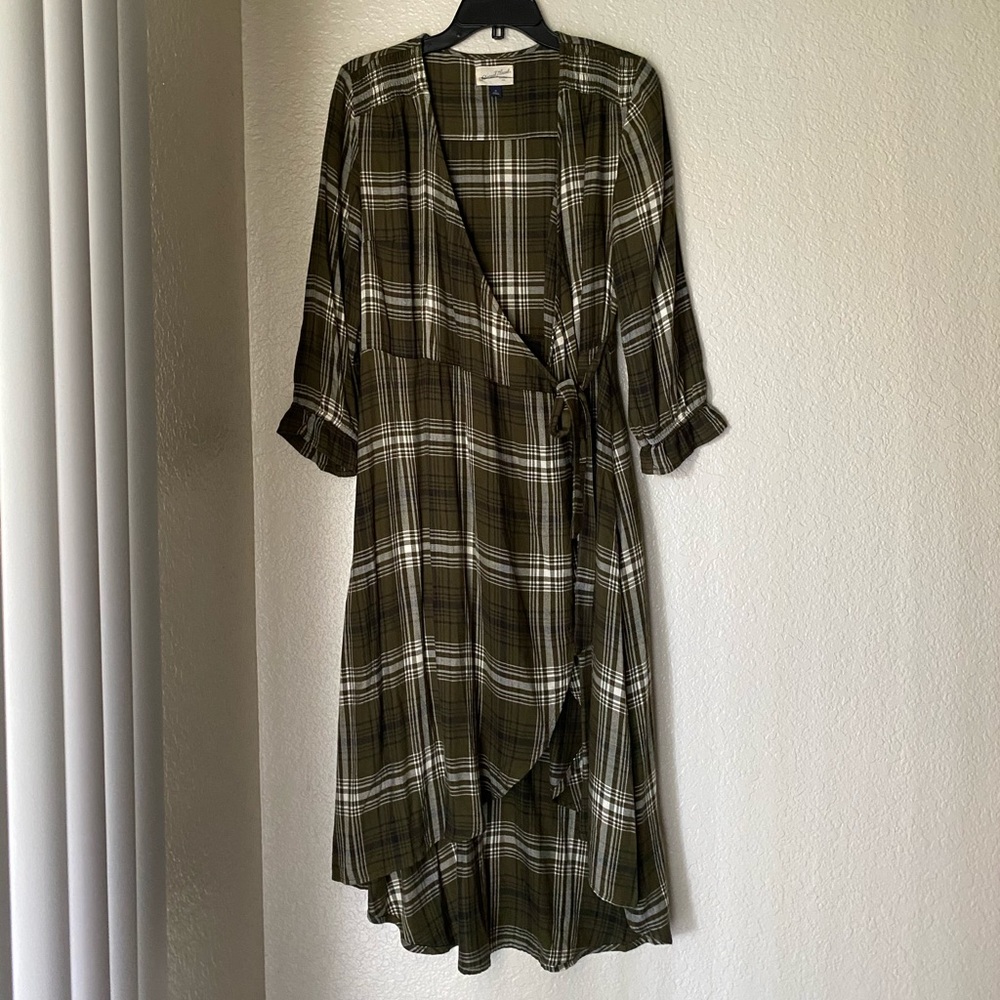 Universal thread faux wrap dress
